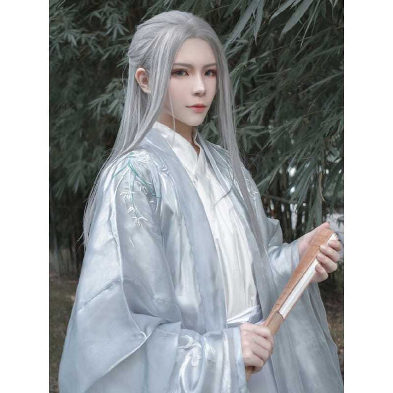 Anime Cosplay Long Hair - 男性韓服ロングストレートヘアアニメコスプレ衣装日本アニメエルフ王子不滅ウィッグカーニバルステージパフォーマンスパーティー