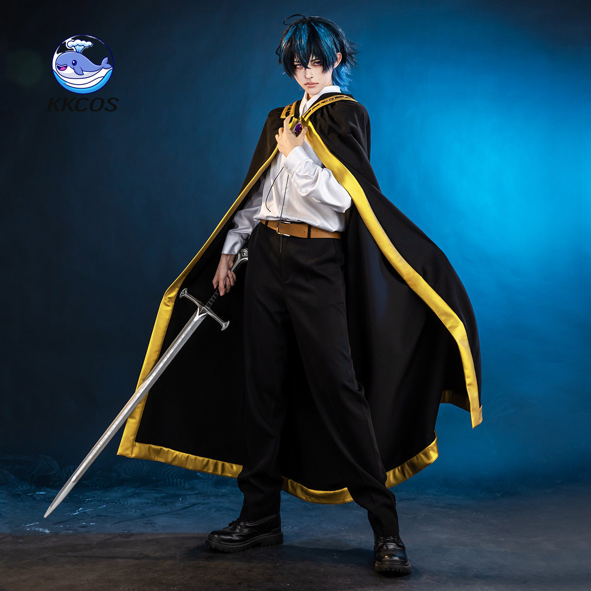 Anime Cosplay Sword - KKCos ウィストリア: ワンドと剣 ウィル・セルフォート コスプレ衣装 ブラック