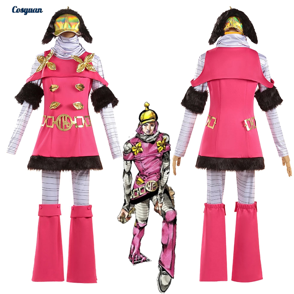 Cosplay Anime Jojo - アニメジョジョコスプレ奇妙な冒険コスプレホットパンツ服パーティー変装ロールプレイハロウィンコスチュームカーニバル衣装スーツ