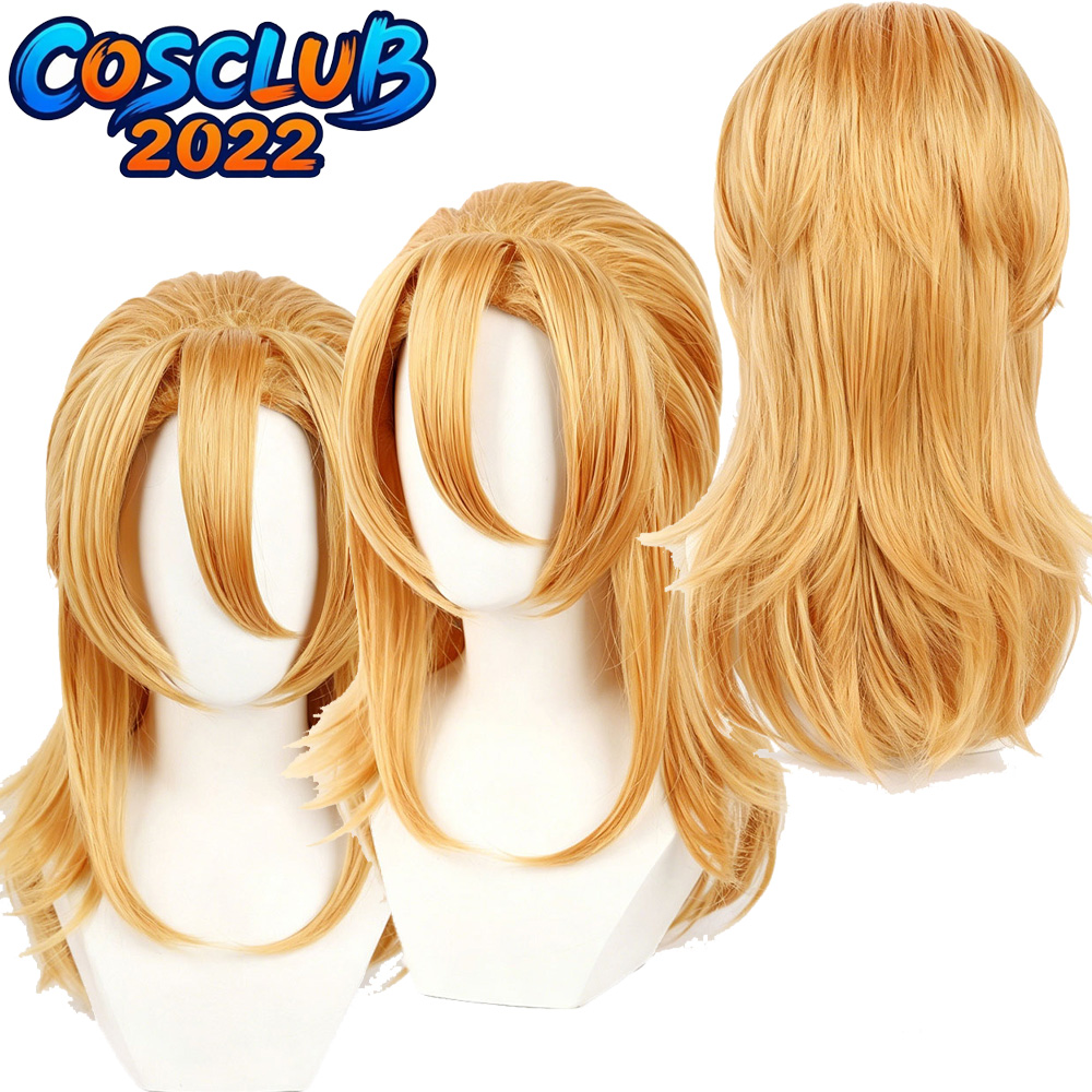 Cosplay Anime Jojo - ディエゴ・ブランドウィッグコスプレウィッグアニメジョジョロールプレイコスチュームアクセサリー帽子ヘアカーニバルハロウィンパーティー小道具男の頭飾り