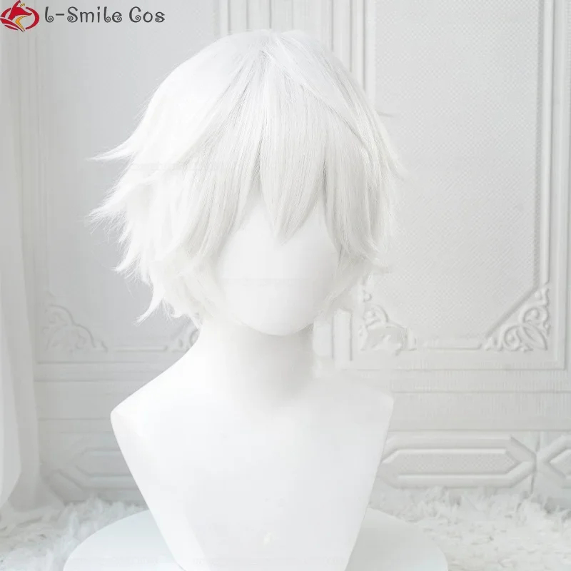 Cosplay Anime White Hair - xiaoxiao アニメキルア・ゾルディックコスプレ 30 センチメートルショート男性シャギーレイヤードホワイトウィッグ耐熱人工毛ハロウィンパ