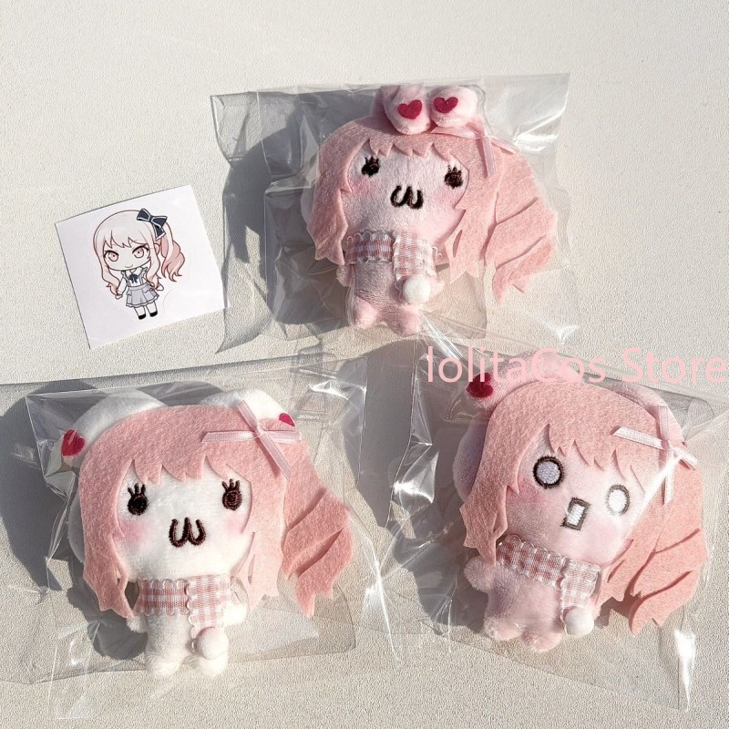 Anime Cosplay Pink - アニメ PJSK プロジェクトセカイ水木咲愛かわいいバニーぬいぐるみキーホルダーペンダントバッグチャーム手作りぬいぐるみおもちゃピンク女の子の誕生日プレゼント