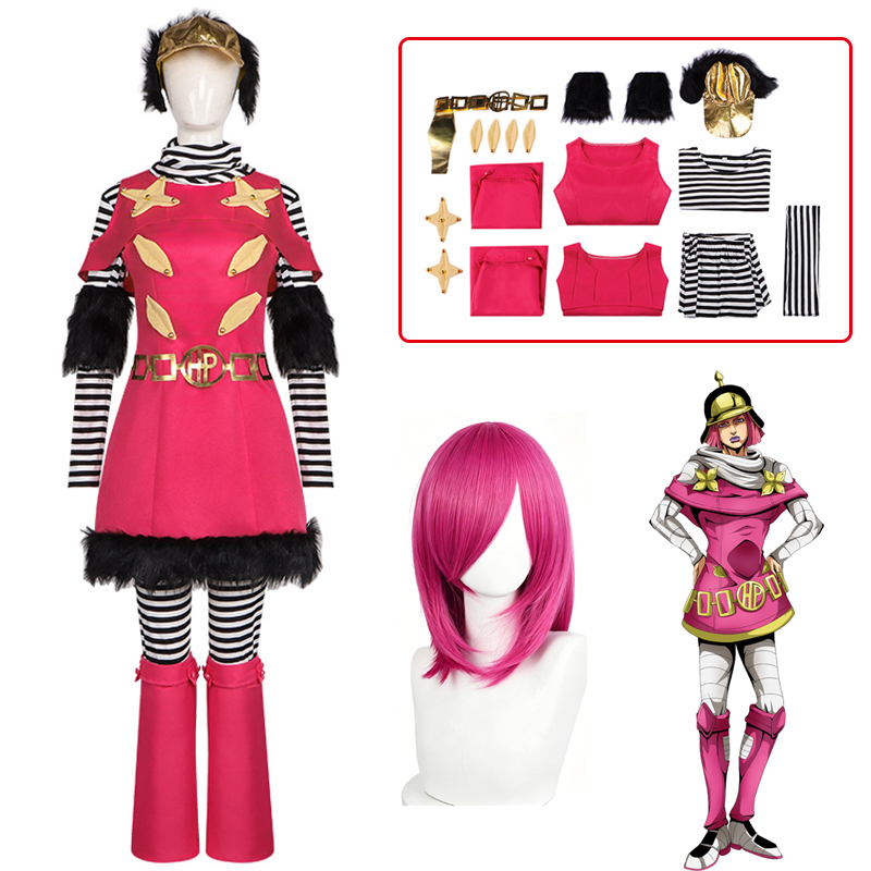 Cosplay Anime Jojo - ジョジョの奇妙な冒険 スティール・ボール・ラン ホット・パンツ 女性アニメコスプレ衣装 ハロウィン アニメコン