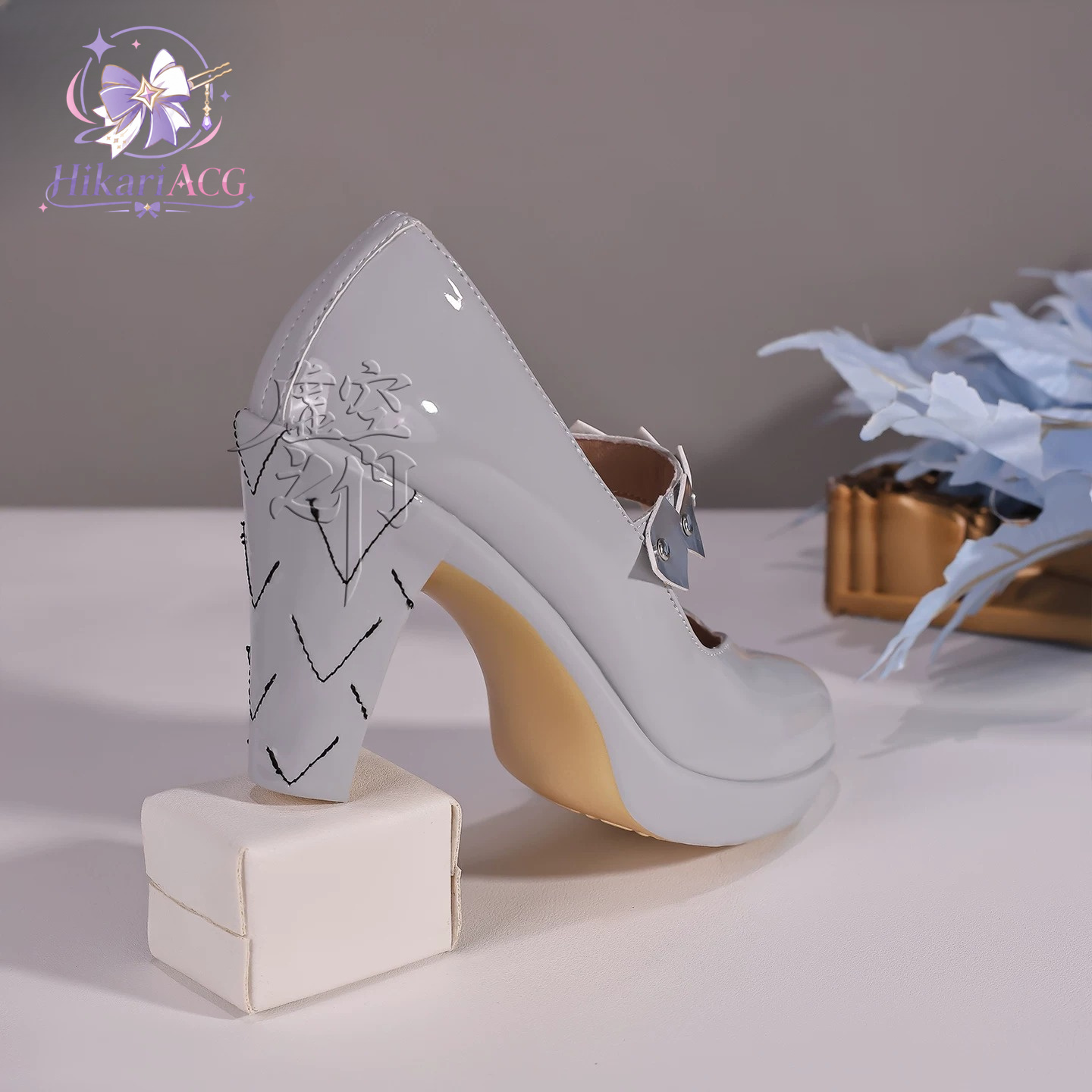 シルバーホワイトハイヒールゼンレスゾーンゼロベリナエアギッド - Cosplay Anime Shoes のレビューと価格