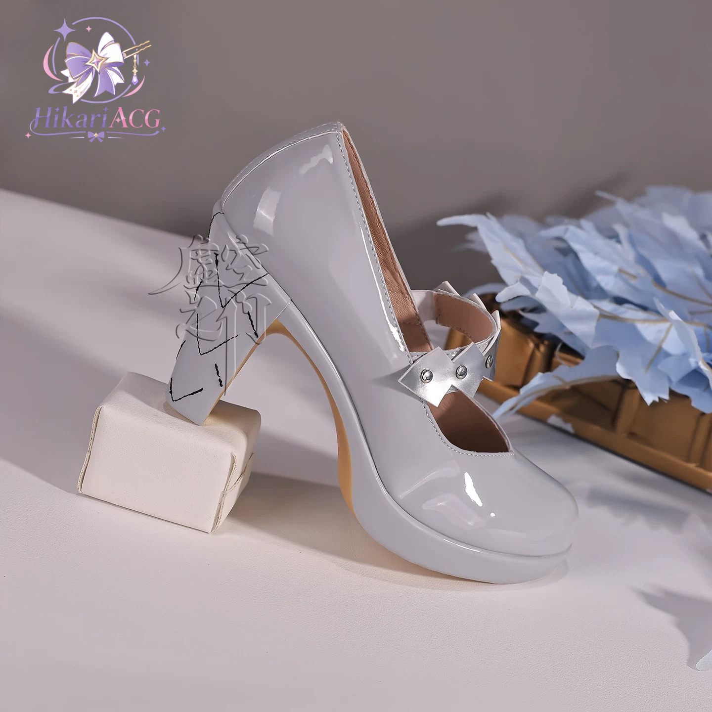 シルバーホワイトハイヒールゼンレスゾーンゼロベリナエアギッド - Cosplay Anime Shoes のレビューと価格