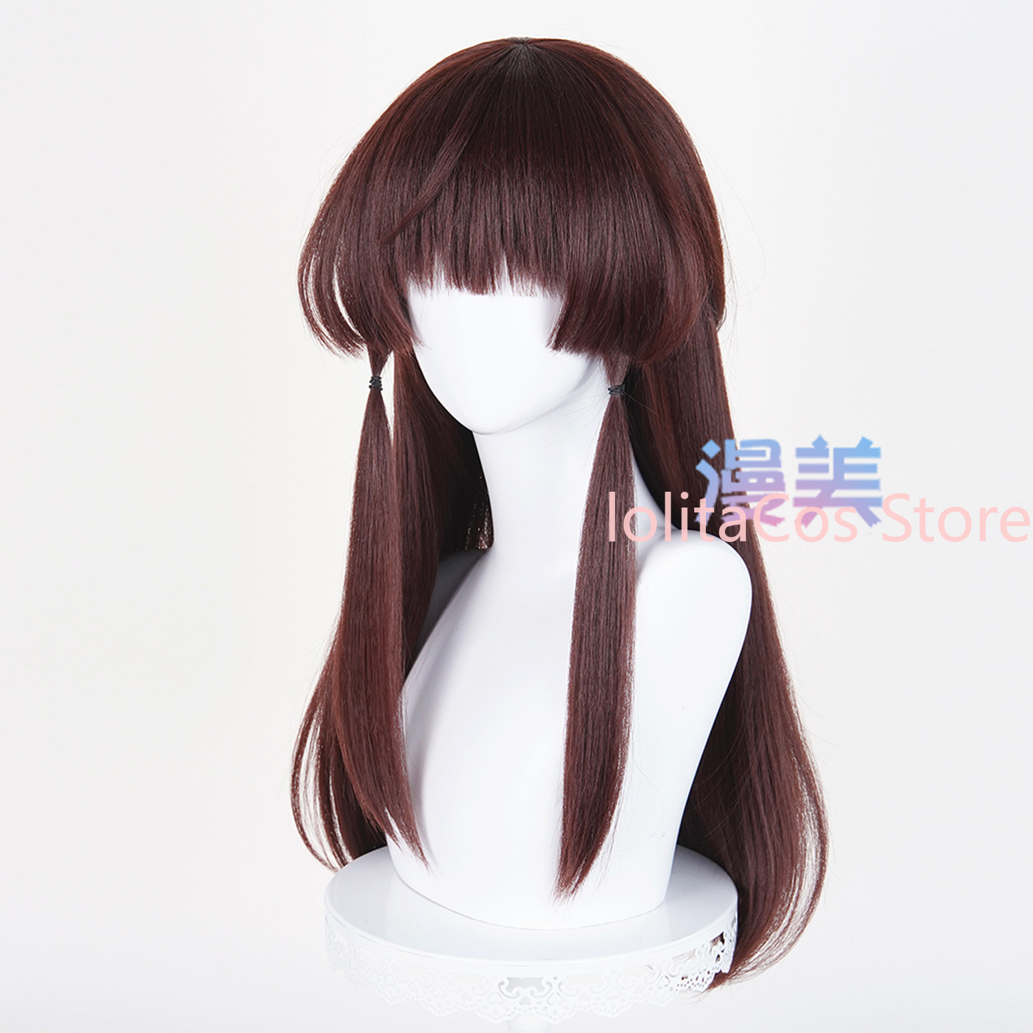 東方プロジェクト白雷雷夢コスプレウィッグブラウンロングヘアコ - Anime Cosplay Long Hair のレビューと価格