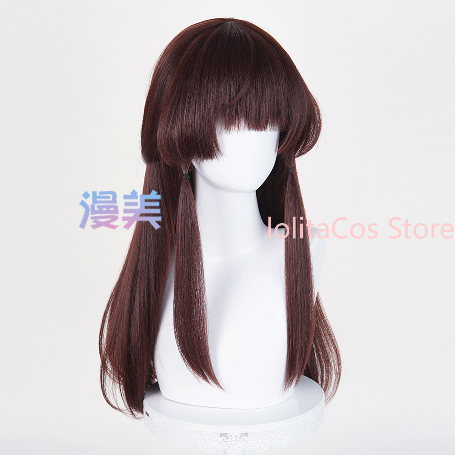 東方プロジェクト白雷雷夢コスプレウィッグブラウンロングヘアコ - Anime Cosplay Long Hair のレビューと価格