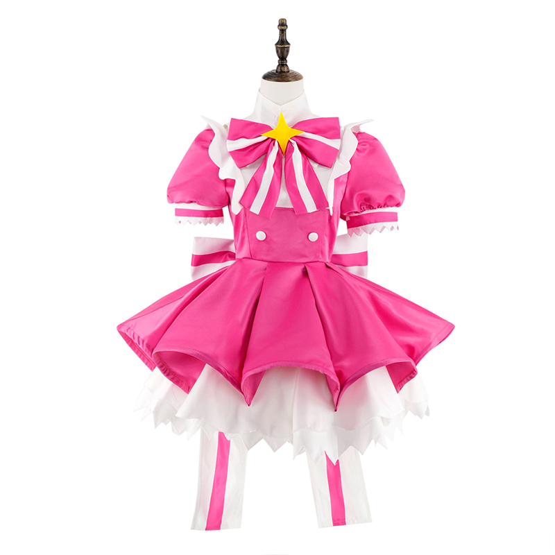Mi-ku 再試行今コスプレ衣装カーニバルスーツピンクドレス - Anime Cosplay Pink のレビューと価格