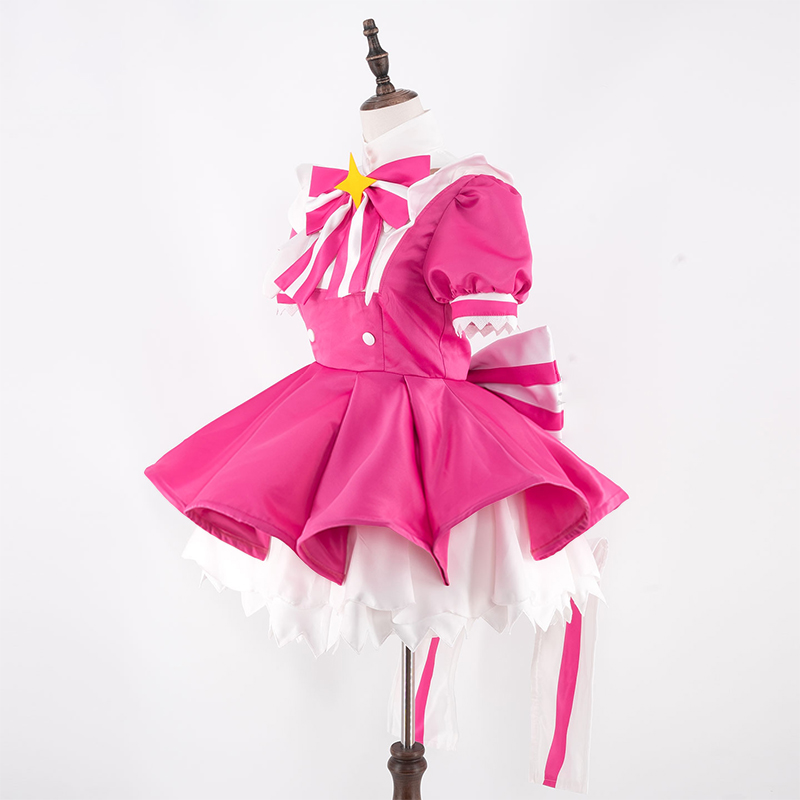 Mi-ku 再試行今コスプレ衣装カーニバルスーツピンクドレス - Anime Cosplay Pink のレビューと価格