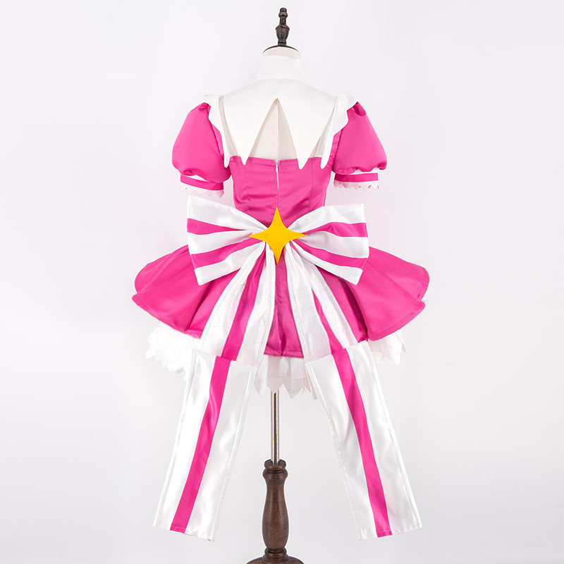 Mi-ku 再試行今コスプレ衣装カーニバルスーツピンクドレス - Anime Cosplay Pink のレビューと価格
