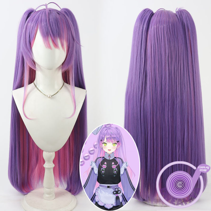 常闇トワ コスプレウィッグ Vtuber パープルピンク ロ - Anime Cosplay Pink のレビューと価格