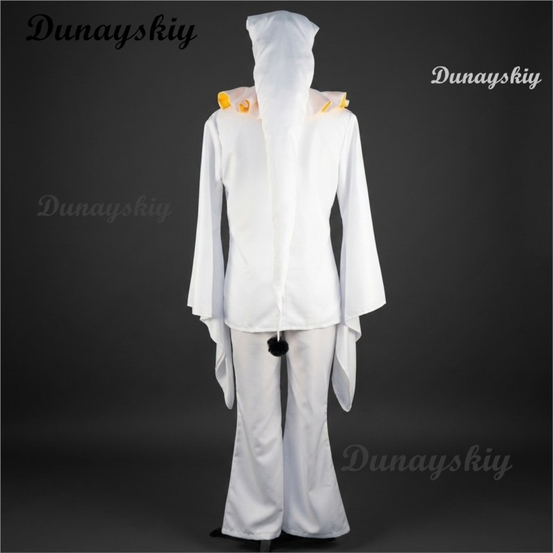 ピエロフリークパーティー白いピエロコスプレコンプリートセット - Anime Cosplay Long Hair のレビューと価格