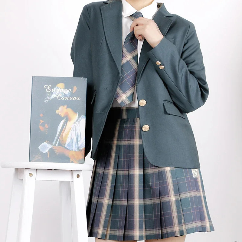 卒業制服ブレザー女性カーディガン JK スーツコート日本の女 - Anime Cosplay Korean Girl のレビューと価格