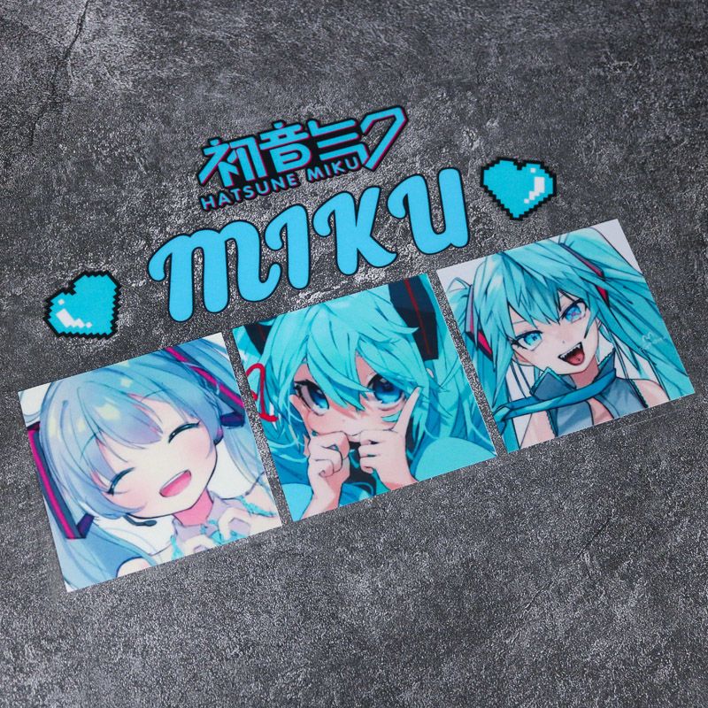 2026年新作クリエイティブ初音ミクアニメ反射ステッカー、車 - Anime Cosplay 2026 のレビューと価格
