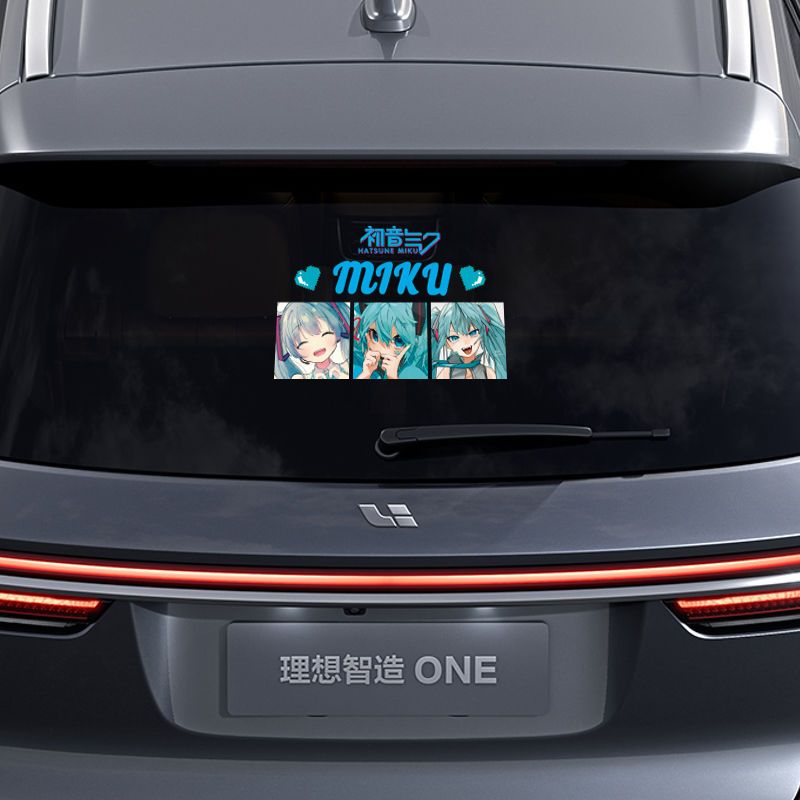 2026年新作クリエイティブ初音ミクアニメ反射ステッカー、車 - Anime Cosplay 2026 のレビューと価格