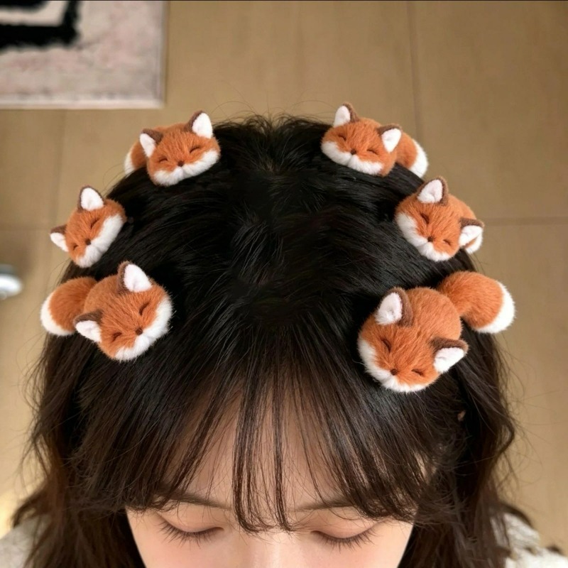 1/4 個 3D ぬいぐるみヘアクリップかわいい動物ヘアピン - Anime Cosplay Korean Girl のレビューと価格