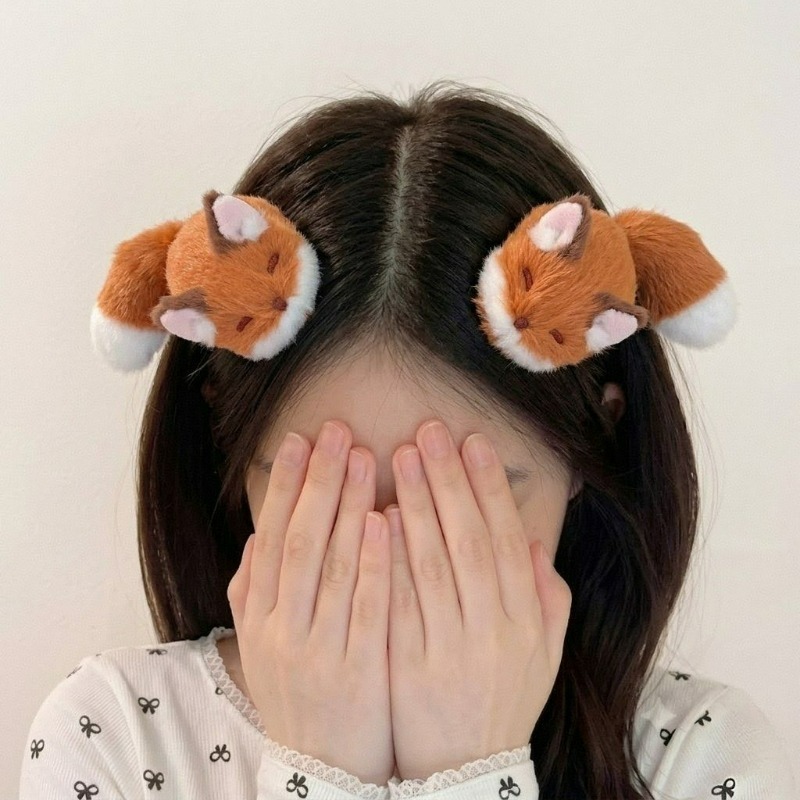 1/4 個 3D ぬいぐるみヘアクリップかわいい動物ヘアピン - Anime Cosplay Korean Girl のレビューと価格