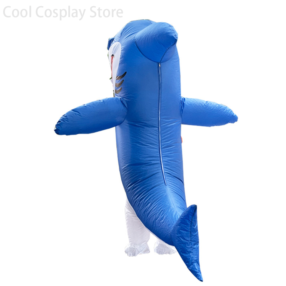 新着大人用サメインフレータブルコスチューム動物クールなブロー - Anime Cosplay Simple のレビューと価格