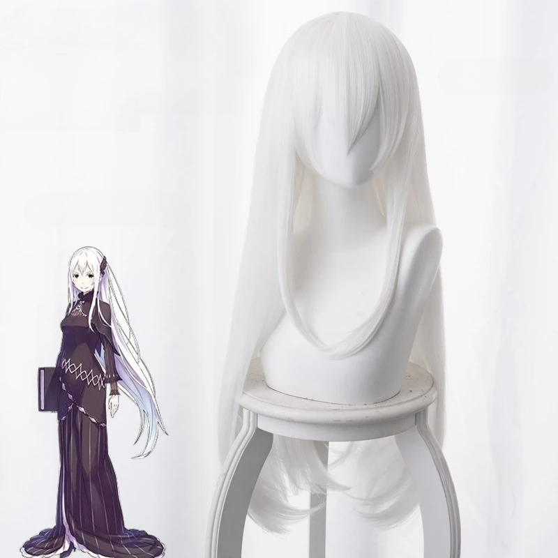 RE:ゼロから始める異世界生活 エキドナ コスプレウィッグ  - Cosplay Anime White Hair のレビューと価格