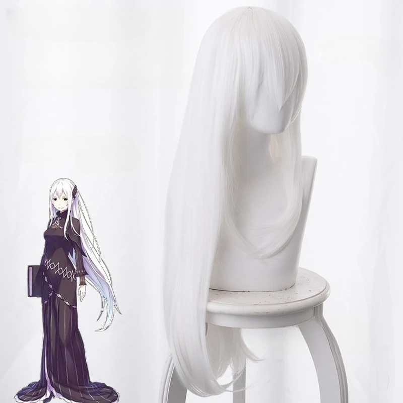 RE:ゼロから始める異世界生活 エキドナ コスプレウィッグ  - Cosplay Anime White Hair のレビューと価格
