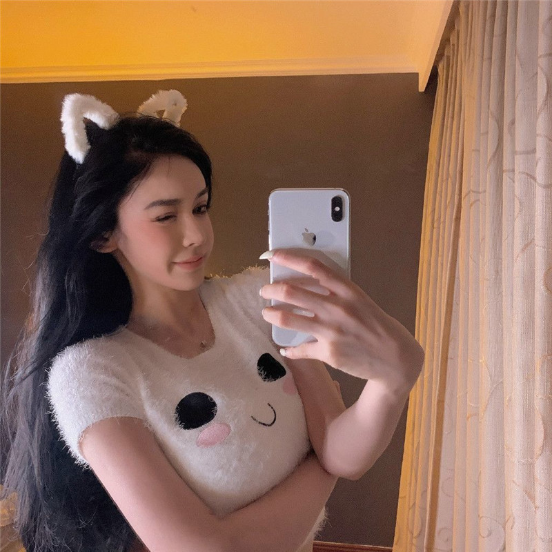 かわいい毛皮のような子猫の耳ヘアバンドぬいぐるみ猫耳帽子アニ - Anime Cosplay Korean Girl のレビューと価格
