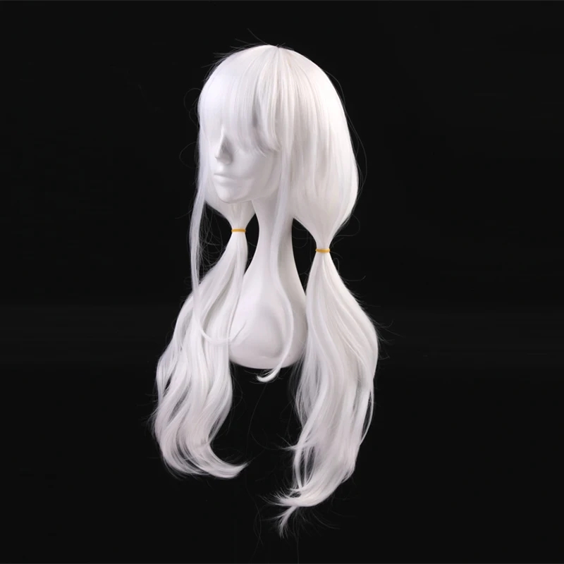 コスプレダンガンロンパ-複数のチャーム,白いかつら,耐熱性, - Cosplay Anime White Hair のレビューと価格