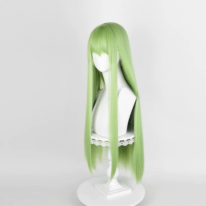 アニメ CC コスプレグリーンウィッグロングヘア合成ウィッグ - Anime Cosplay Long Hair のレビューと価格