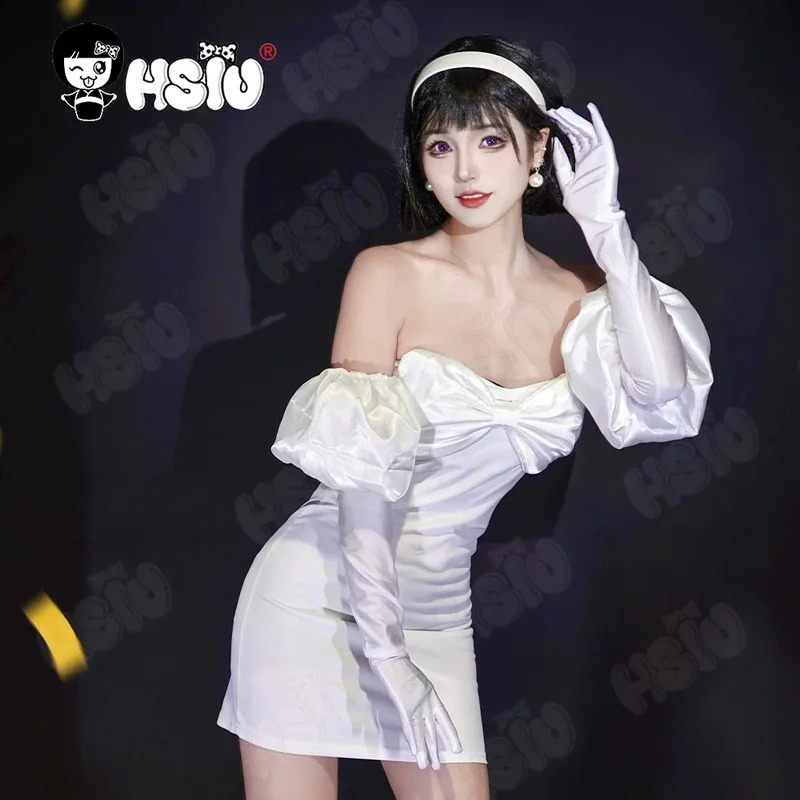 アニメエイリアンステージ衣装白いドレスフルショート黒髪スアコ - Cosplay Anime White Hair のレビューと価格