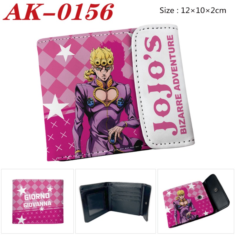 ジョジョの奇妙な冒険アニメPUレザーショートウォレットメンズ - Cosplay Anime Jojo のレビューと価格
