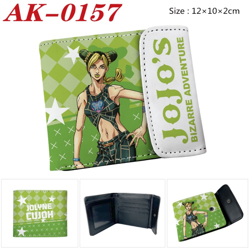 ジョジョの奇妙な冒険アニメPUレザーショートウォレットメンズ - Cosplay Anime Jojo のレビューと価格
