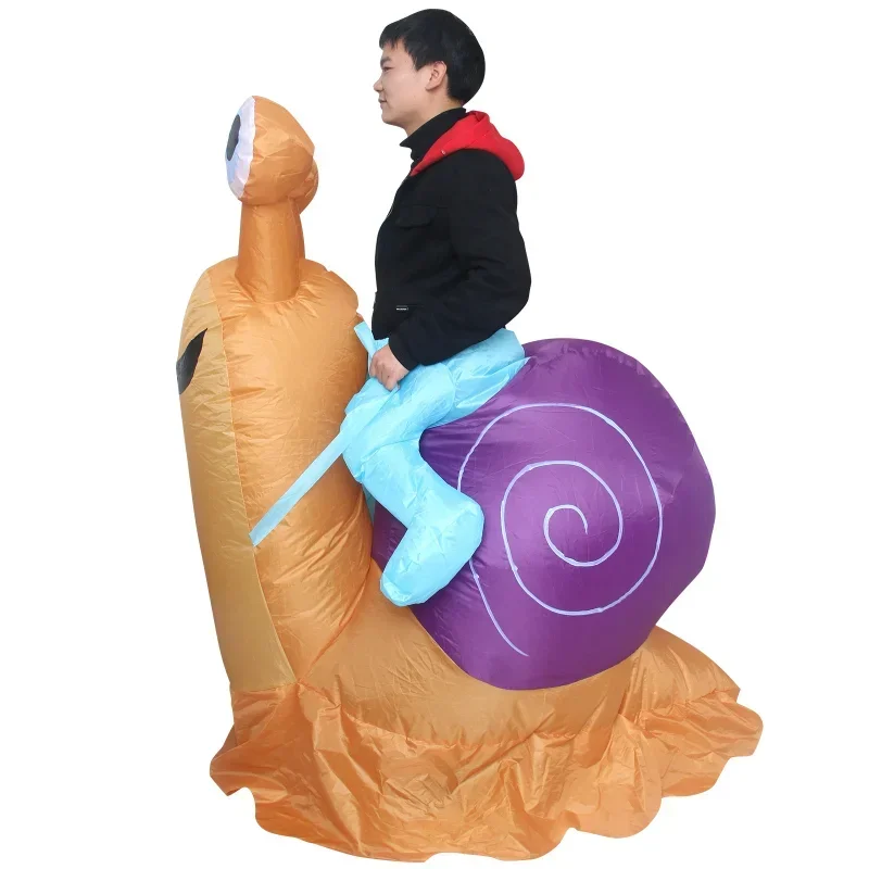 インフレータブルコスチューム カタツムリに乗って遊ぶ 面白い - Anime Cosplay Simple のレビューと価格