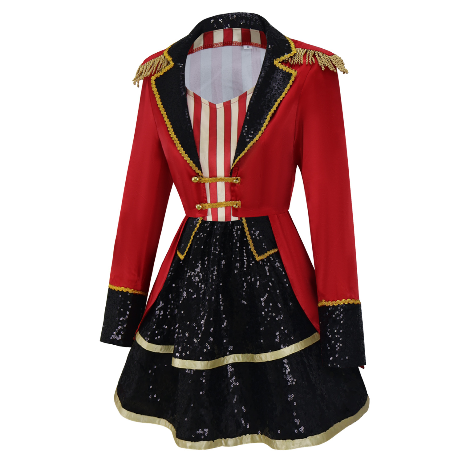 サーカス動物調教師スーツパフォーマンスドレスコスプレハロウィ - Anime Cosplay Simple のレビューと価格
