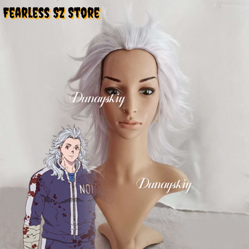 ドロヘドロ ノイ コスプレ衣装 人工毛 ロング シルバー ホ - Cosplay Anime White Hair のレビューと価格