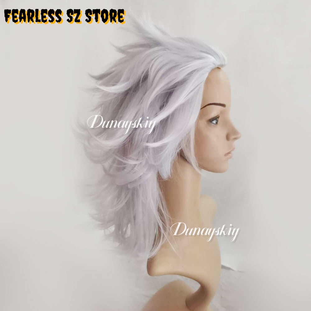 ドロヘドロ ノイ コスプレ衣装 人工毛 ロング シルバー ホ - Cosplay Anime White Hair のレビューと価格