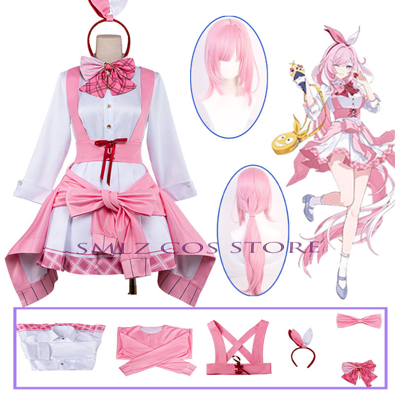Honkai Impact 3 エリシア コスプレ衣装 ドン - Anime Cosplay Pink のレビューと価格